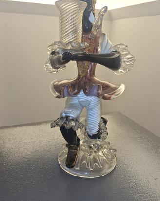 moro veneziano candeloere in vetro di murano 