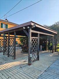 Gazebo in legno 6x6.