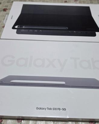 Tablet Samsung tab s10 FE+ 5G con Cover Keyboard