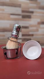 porta pennello da barba con ciotola