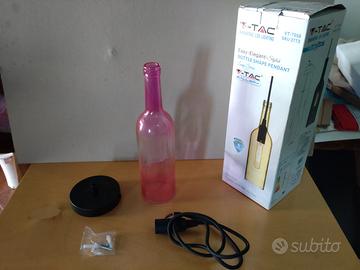 V-TAC Lampadario pendente vetro forma bottiglia