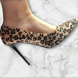 Scarpe tacco spillo maculate décolleté