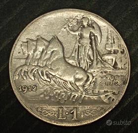 1 Lira Quadriga Veloce 1912