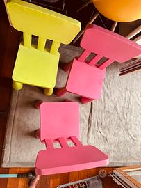 Tabolo e tre sedie ikea