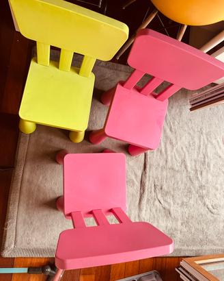 Tabolo e tre sedie ikea