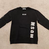 Felpa nera MSGM bambina 6 anni