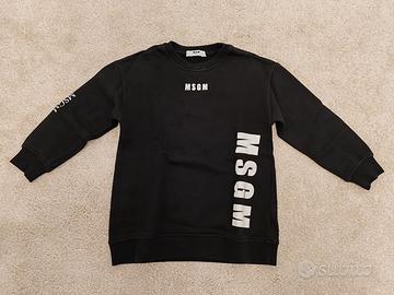 Felpa nera MSGM bambina 6 anni