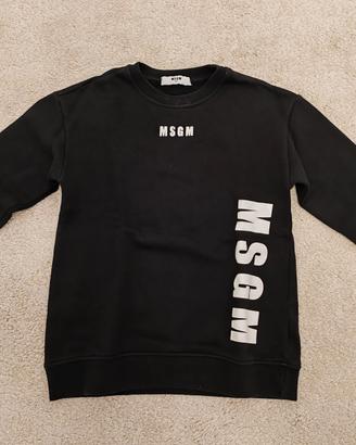 Felpa nera MSGM bambina 6 anni