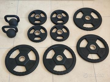 Set Dischi Toorx Ghisa Gommati e Bumper