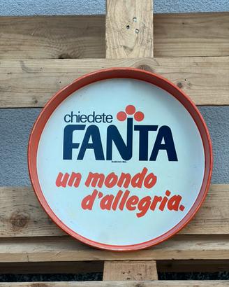 Vassoio Vintage Fanta 1980 – "Un Mondo d'Allegria"