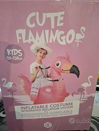 Costume gonfiabile carnevale fenicottero 90-120cm