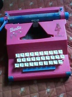 Macchina da scrivere "BARBIE" orig. Giochi Mattel