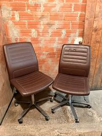 SEDIE GIREVOLI IN PELLE FORSIT