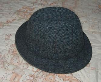 Cappello Vintage Uomo Trilby Fedora in Tweed