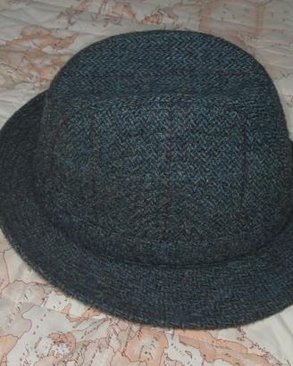 Cappello Vintage Uomo Trilby Fedora in Tweed