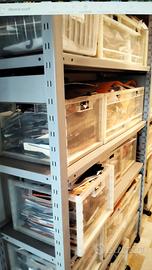 scaffalature  ad incastro zincate