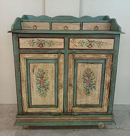 credenza etnica legno massello indiano