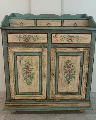 credenza etnica legno massello indiano