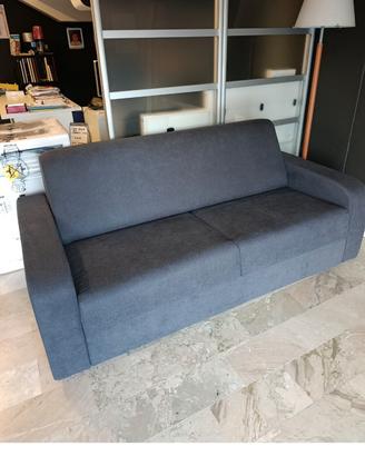 divano pronto letto in stoffa sfoderabile e antima