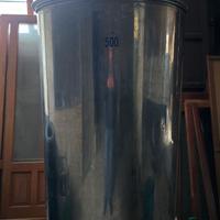 contenitore acciaio per alimenti 500 litri