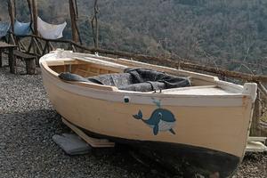 Barca da pesca in legno