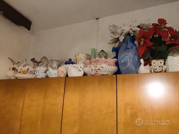 100 soprammobili porcellana vetro silver decorati