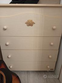 mobiletto fasciatoio cassetti bimbo