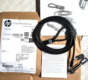 Cavo sicurezza Antifurto HP Nano Keyed Cable Lock