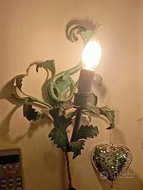 luce da parete in ferro smaltato 