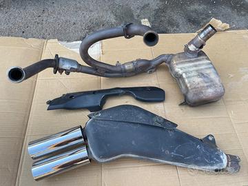Scarico originale completo Honda xl 650 v Transalp