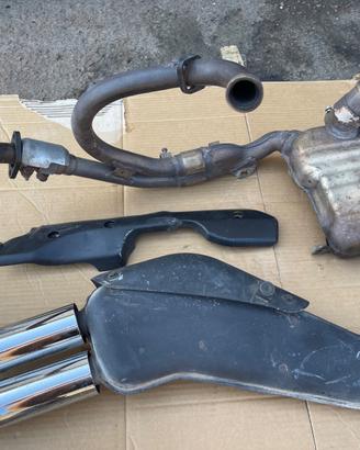 Scarico originale completo Honda xl 650 v Transalp