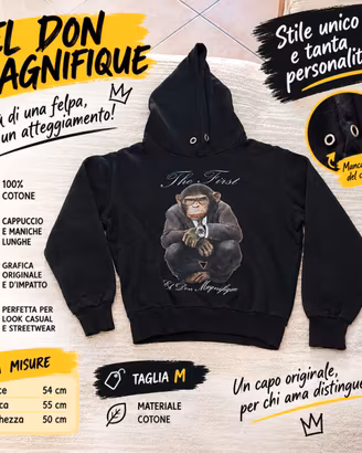 Felpa con cappuccio El Don Magnifique tg M