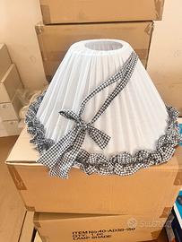 Paralume plissettato stile country