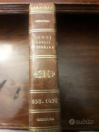 Libro antico "La fiera di Ferrara" (1845)