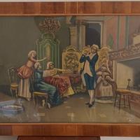 Quadro grande raffigurante casa padrino