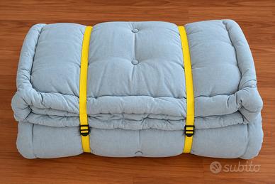 Futon materasso trapuntato - grigio
