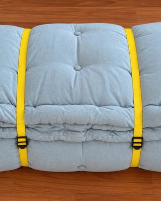 Futon materasso trapuntato - grigio