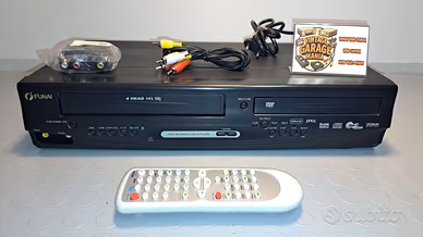 VIDEOREGISTRATORE VHS DVD FUNAI D8A-M1000DB COMBO