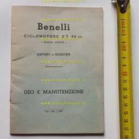 Benelli 50 Export Scooter 1960 manuale uso
