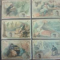 Serie 6 Figurine Liebig anno 1900 S.645 Sogni