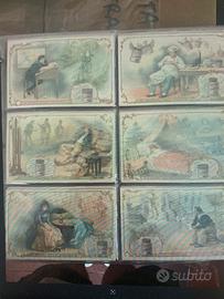 Serie 6 Figurine Liebig anno 1900 S.645 Sogni