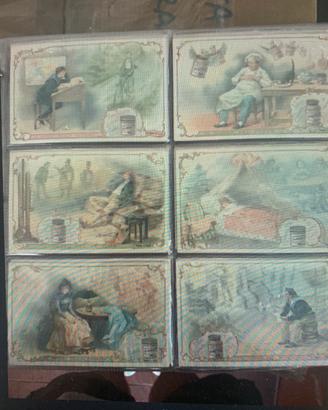 Serie 6 Figurine Liebig anno 1900 S.645 Sogni