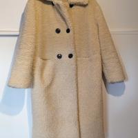 cappotto teddy marca Topshop tg.  38 bianco panna