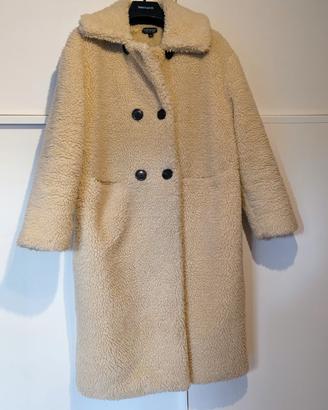 cappotto teddy marca Topshop tg.  38 bianco panna