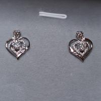 Orecchini in argento 925 e moissanite