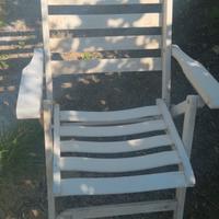 4 sedie da giardino reclinabili 