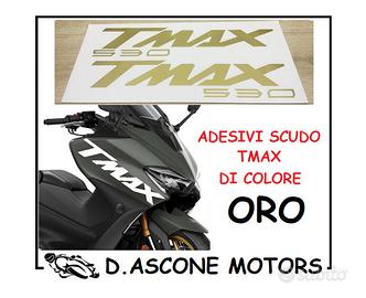 COPPIA ADESIVI SCUDO TMAX 530 2012 2016 ORO