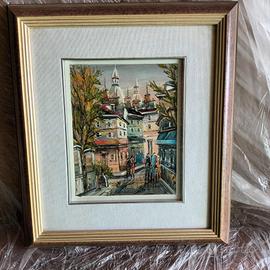 Olio su tela Georges Berger h 41,larghezza 39 cm