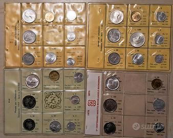 Divisionali Rep.Italiana con 5 monete in argento