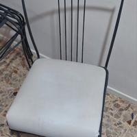 Sedie in ferro battuto